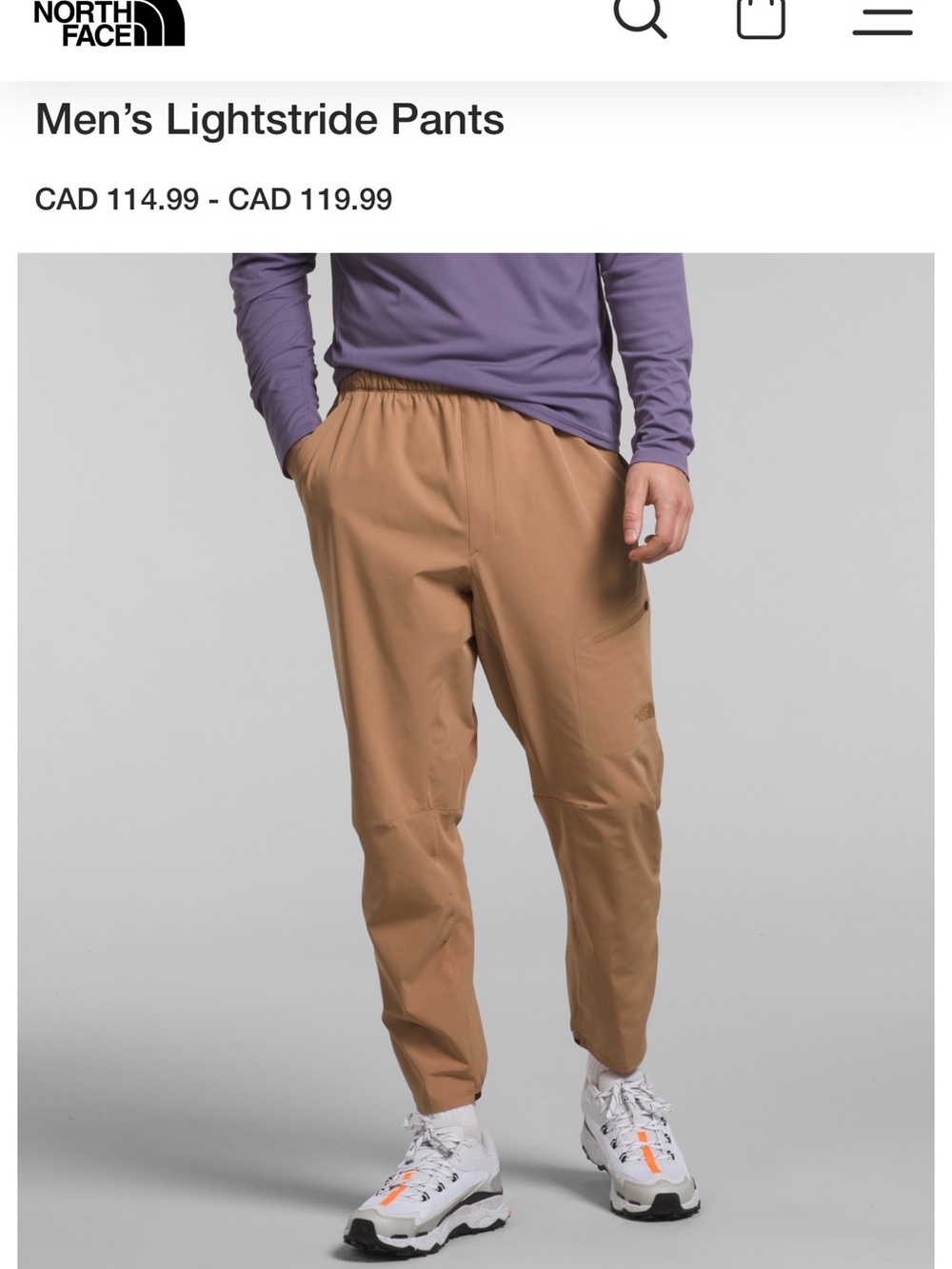 The North Face Men’s Lightstride Joggers - Tan